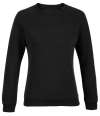 03195 Lds Nelson NEOBLU Ladies Nelson French Terry Sweatshirt Deep Black colour image